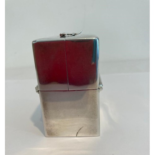 53 - An extremally rare silver antique perfume box, having top catch and unfolding to reveal four silver ... 