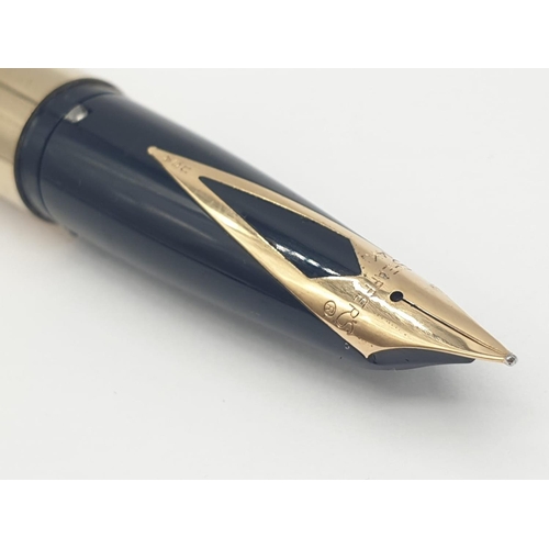 477 - Vintage Shaeffer Gold Plated FOUNTAIN PEN with 14ct Gold Nib.