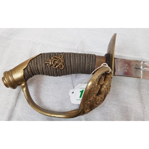 13 - WW1 Prussian Infantry Officers Sword. In the original scabbard.