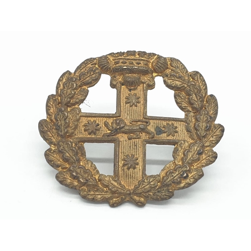 152 - New South Wales (Australia) Volunteer Force Helmet Plate and collar badge circa 1885-1903.