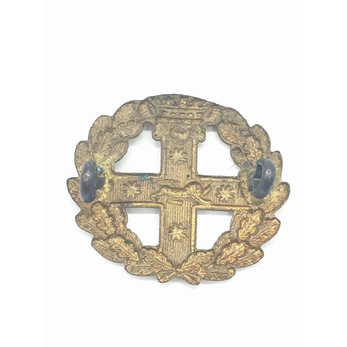 152 - New South Wales (Australia) Volunteer Force Helmet Plate and collar badge circa 1885-1903.