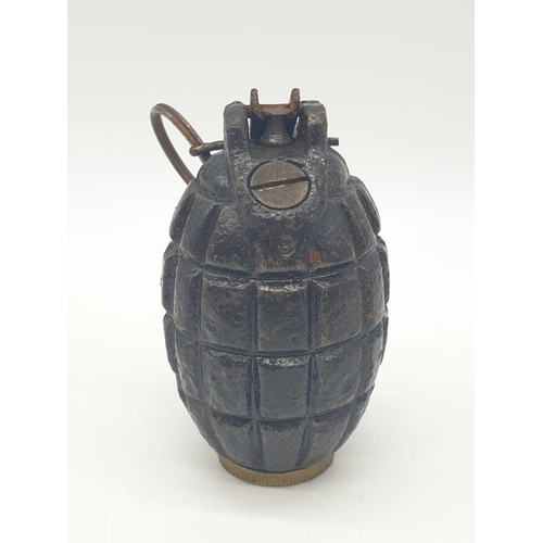 165 - INERT British MK 1 No 23 Rifle Grenade. Complete with brass centre tube. Made by Motor Equipment Com... 