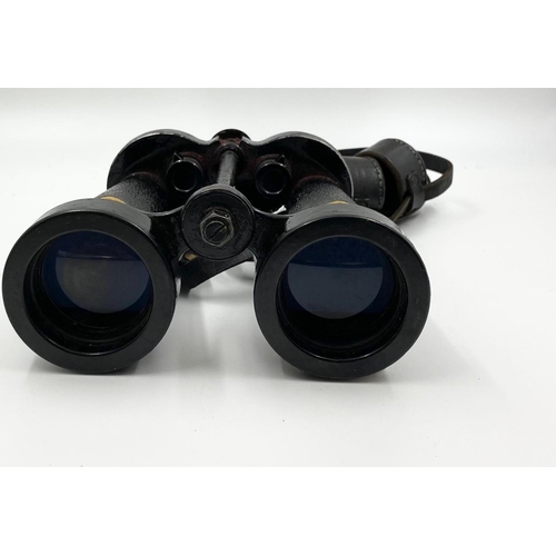 24 - 1942 Dated Barr & Stroud Royal Navy Submarine Hunting Binoculars. With anti-glare filters.