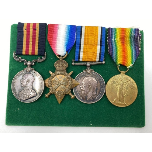 4 - WW1 Casualty Military Medal Group. Awarded to Pte Pickenings/Pickens of the East Lancashire Regiment... 