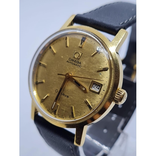 67 - Vintage Omega Automatic Gents WATCH 18ct Gold circa 1970.  35mm case.