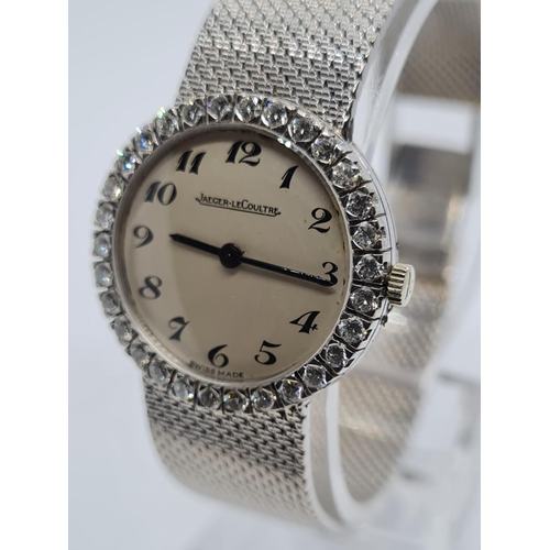 88 - Jaeger-lecoultre Ladies cocktail WATCH. with round face and full diamond bezel.  ( 1216706 Model ) 2... 