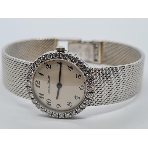 88 - Jaeger-lecoultre Ladies cocktail WATCH. with round face and full diamond bezel.  ( 1216706 Model ) 2... 