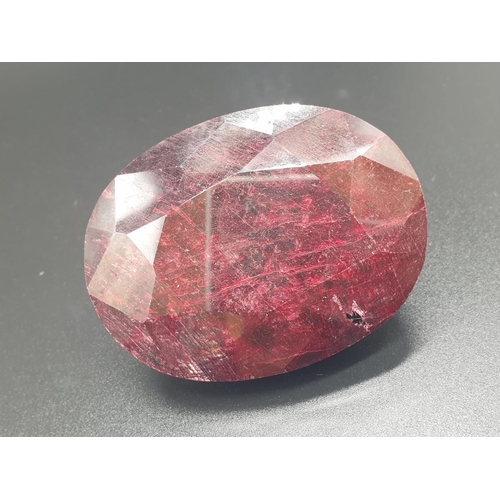 169 - 1303.85 Cts NATURAL RUBY. Oval shape. IDT certified