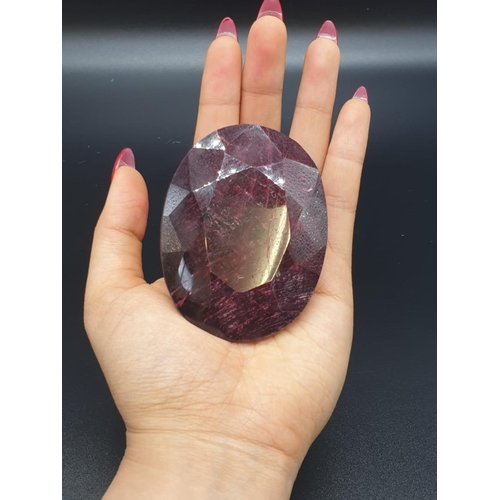 169 - 1303.85 Cts NATURAL RUBY. Oval shape. IDT certified