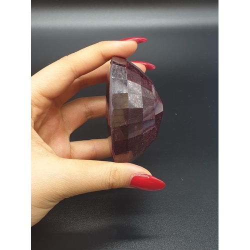 169 - 1303.85 Cts NATURAL RUBY. Oval shape. IDT certified