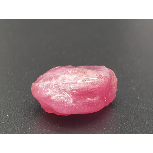 560 - 11.23 Cts Natural Ruby. Rough shape. IGL&I certified