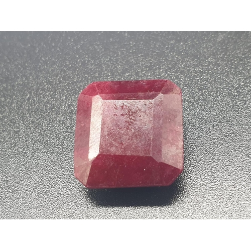 567 - 16.74 Cts Loose Natural Ruby. Octagonal step. IGL&I certified