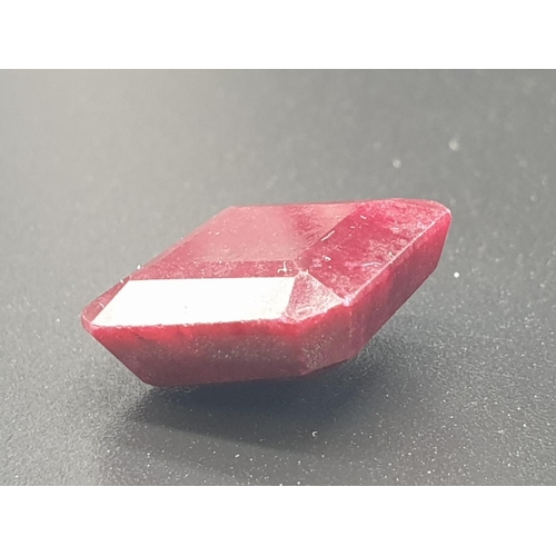 567 - 16.74 Cts Loose Natural Ruby. Octagonal step. IGL&I certified