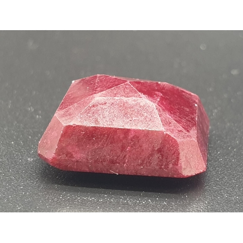 567 - 16.74 Cts Loose Natural Ruby. Octagonal step. IGL&I certified