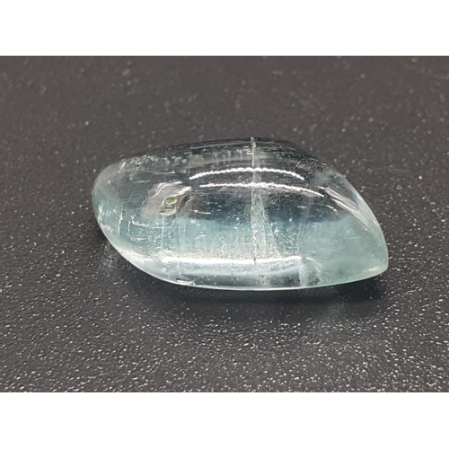 995 - 5.19 Cts AQUAMARINE. Fancy cabochon. ITLGR certified