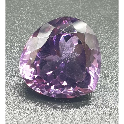 997 - 19.52 Cts AMETHYST. Pear shape. ITLGR certified