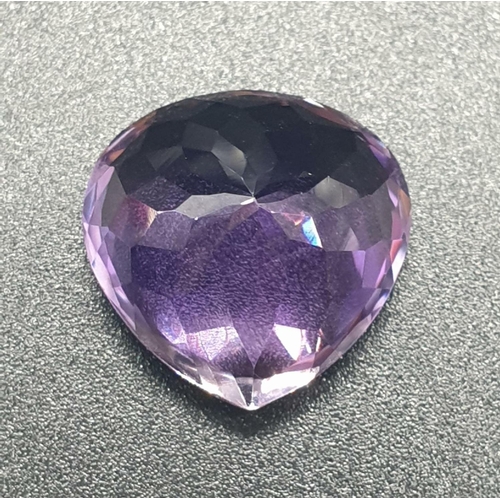 997 - 19.52 Cts AMETHYST. Pear shape. ITLGR certified