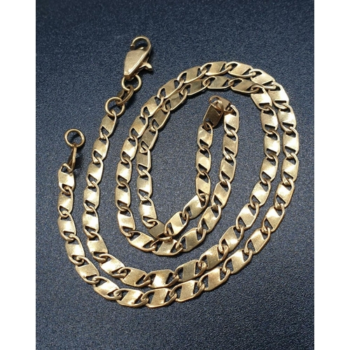 22 - 18ct Gold Interline NECKLACE.  7.4g  36cm