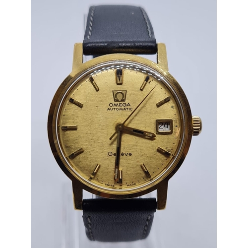 136 - Vintage Omega Automatic Gents WATCH 18ct Gold circa 1970.  35mm case.