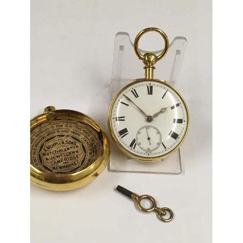 34 - Antique Gilt Silver Pair Case POCKET WATCH.  Working but no guarantees.