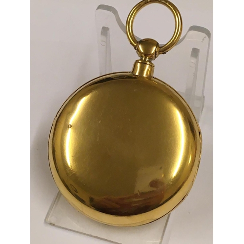 34 - Antique Gilt Silver Pair Case POCKET WATCH.  Working but no guarantees.