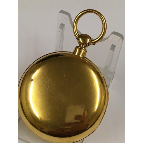 34 - Antique Gilt Silver Pair Case POCKET WATCH.  Working but no guarantees.