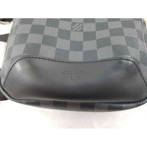 65 - A Louis Vuitton Avenue Sling Bag in a stylish checked pattern. Gently used twice, no sign of wear or... 