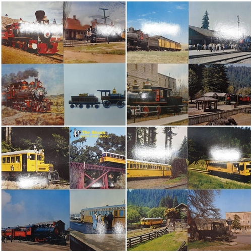 228 - Set of 20 USA Railroad postcards (Printed in 1950). Encapsulated in plastic wallets.