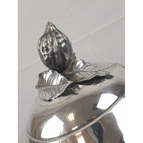 4 - An Antique Maltese Silver Punch Bowl (circa 1850). Classic Trophy shape with a Lemon Fruit Decorated... 