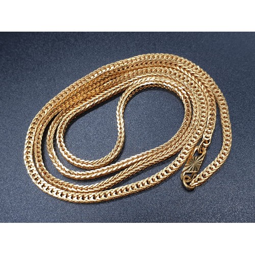 23 - 22ct Yellow Gold. Box CHAIN NECKLACE.  25.2g   68cm