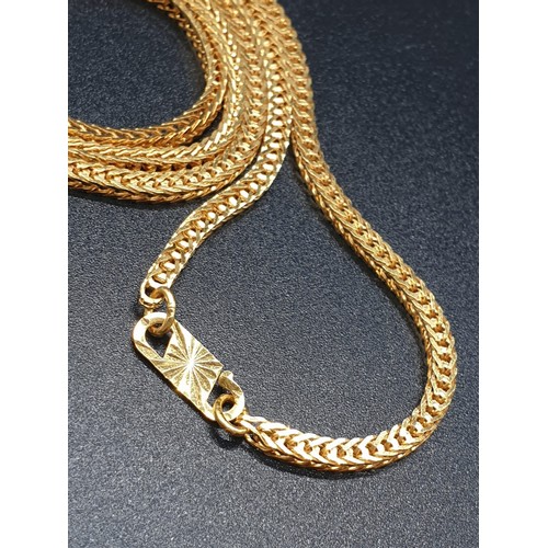 23 - 22ct Yellow Gold. Box CHAIN NECKLACE.  25.2g   68cm