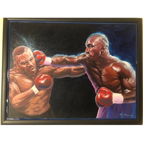 3 - Tyson v Holyfield 2 by Lee Bivens, Oil on Canvas. One of the USA's premier realism artists captures ... 