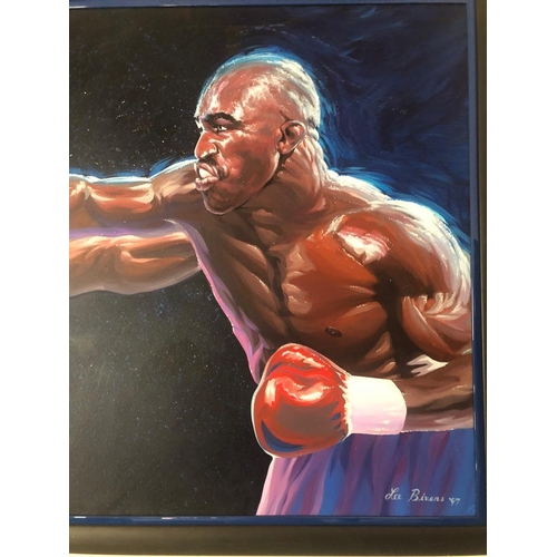 3 - Tyson v Holyfield 2 by Lee Bivens, Oil on Canvas. One of the USA's premier realism artists captures ... 