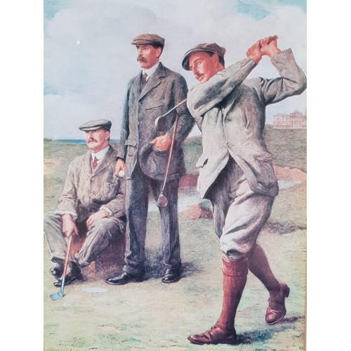 315 - 50 x Cigarette CARDS.  Pictures demonstrate Golfing Skills and Rules.  Framed 