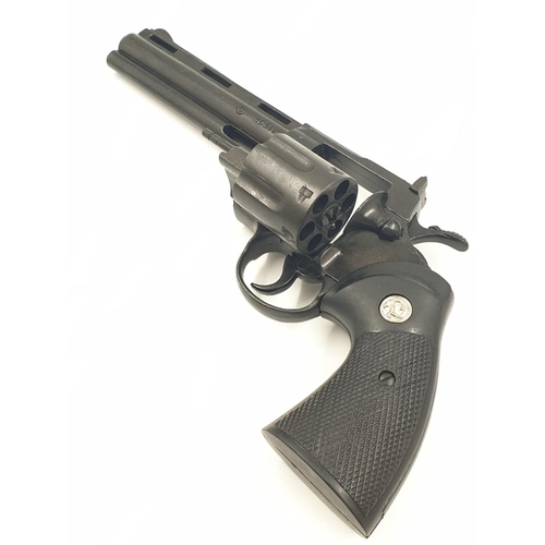 6 - Replica COLT PYTHON REVOLVER with speed loading removable barrel, Dry fires and very realistic.