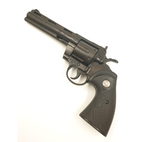 6 - Replica COLT PYTHON REVOLVER with speed loading removable barrel, Dry fires and very realistic.