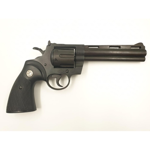 6 - Replica COLT PYTHON REVOLVER with speed loading removable barrel, Dry fires and very realistic.