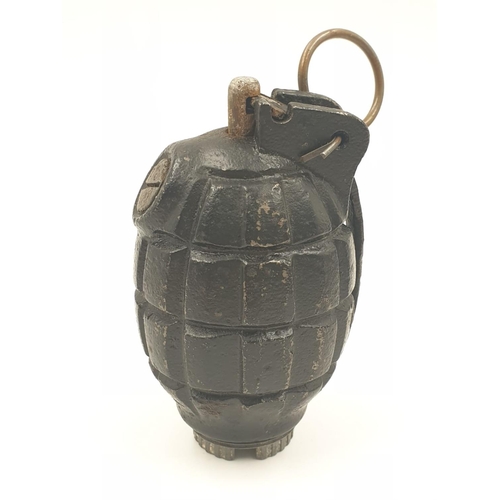 17 - Inert WW2 No 36 Mills HAND GRENADE.  The body and base both made by Kenrick in 1944.  Complete with ... 