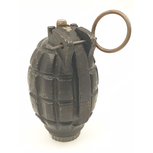 17 - Inert WW2 No 36 Mills HAND GRENADE.  The body and base both made by Kenrick in 1944.  Complete with ... 