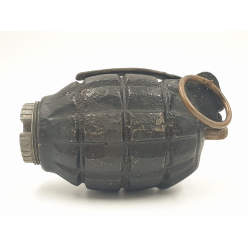 17 - Inert WW2 No 36 Mills HAND GRENADE.  The body and base both made by Kenrick in 1944.  Complete with ... 