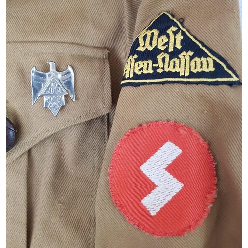 43 - German B.D.M Jacket Bund Deutscher Mädel (League of German Girls) Female Hitler Youth, with insignia... 