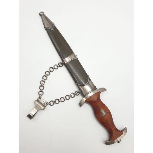 8 - WW2 German 3rd Reich N.P.E.A. student leaders' DAGGER with CHAIN.  A very nice example by Karl Burgs... 