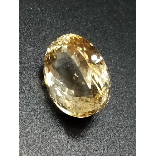 141 - 33.41 Cts Natural Citrine with IDT Gemstone Certificate. & US UDL Appraisal Report.