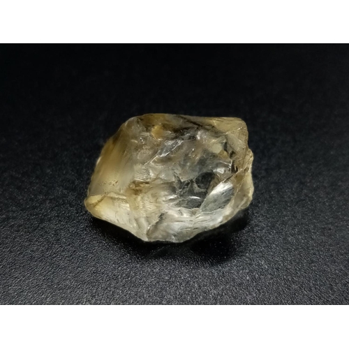 316 - 18.73 Cts Natural Rough Citrine. IDT certified