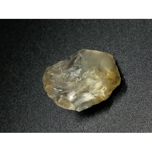 316 - 18.73 Cts Natural Rough Citrine. IDT certified