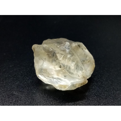 323 - 34.09 Cts Natural Rough Citrine. IDT certified