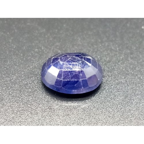 659 - 8.58 Cts Natural Blue Sapphire. Oval shape. ITLGR certified