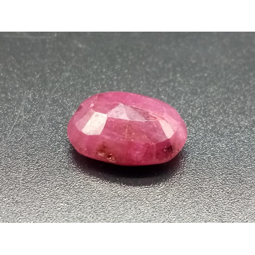 750 - 8.73 Cts Natural Ruby. Oval shape. IGL&I certified