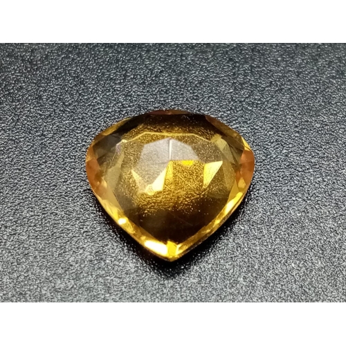 946 - 3.50 Cts Natural Citrine . Pear shape. IGL&I certified