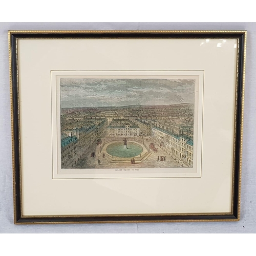 863 - A pleasant antique print of Golden Square in 1750. Engraved from an original study by William Prior ... 